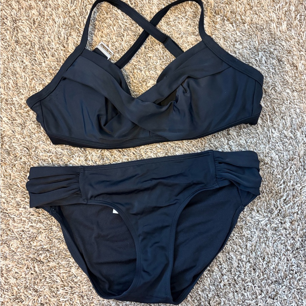 Athleta Black Bikini - like new!